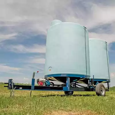 Cone bottom water storage tanks