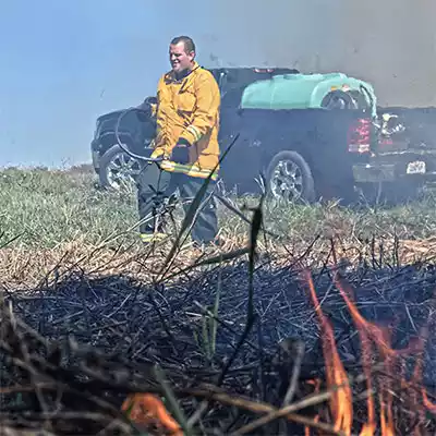 Fire Ranger Man with Hose