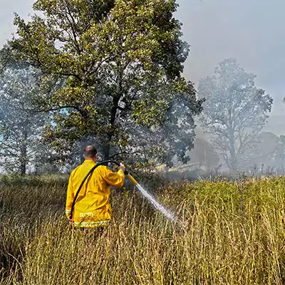 Foam Ranger Man Spraying