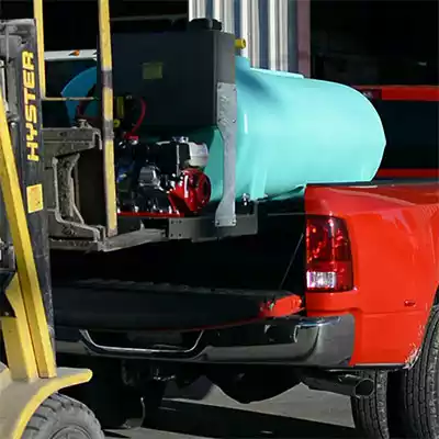 Foam Ranger on Red Truck