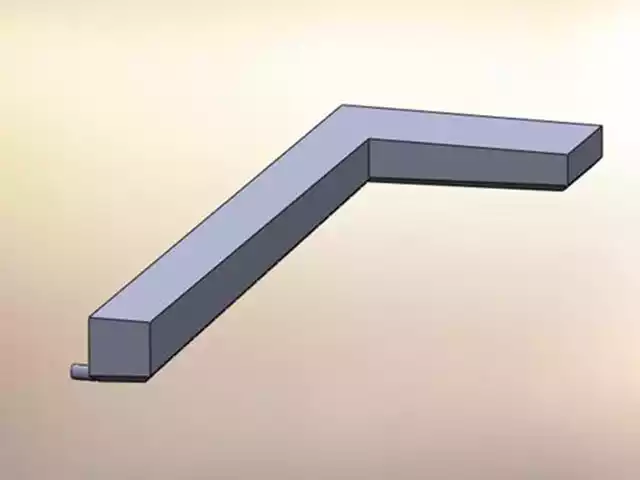 Marine L-shaped side dump holding tank