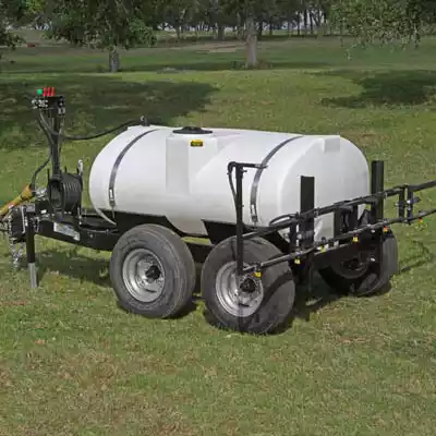 Back of a 500 gallon pasture sprayer