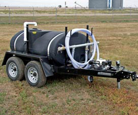 Portable water transport trailer