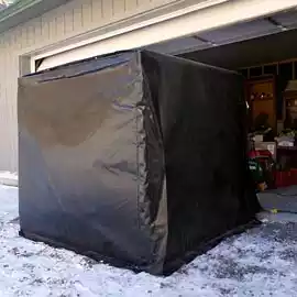 Power blanket hot box deployed
