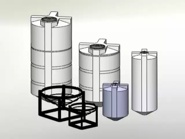 rotomolded cone bottom tanks drawing