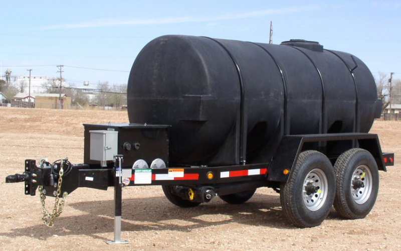 Water buffalo trailer for temporary potable water distribution