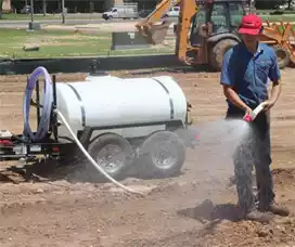 Water Trailer for Construction Dust Control